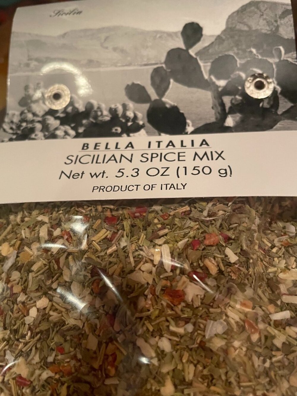 Bella Italia Sicilian Spices Dry Aromatic Seasoning Mix Cusine of Italy 5.3 oz